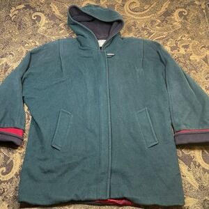 Mackintosh Green Wool Coat 16 Hooded Lined Heritage Old Money Quiet Luxury Chic